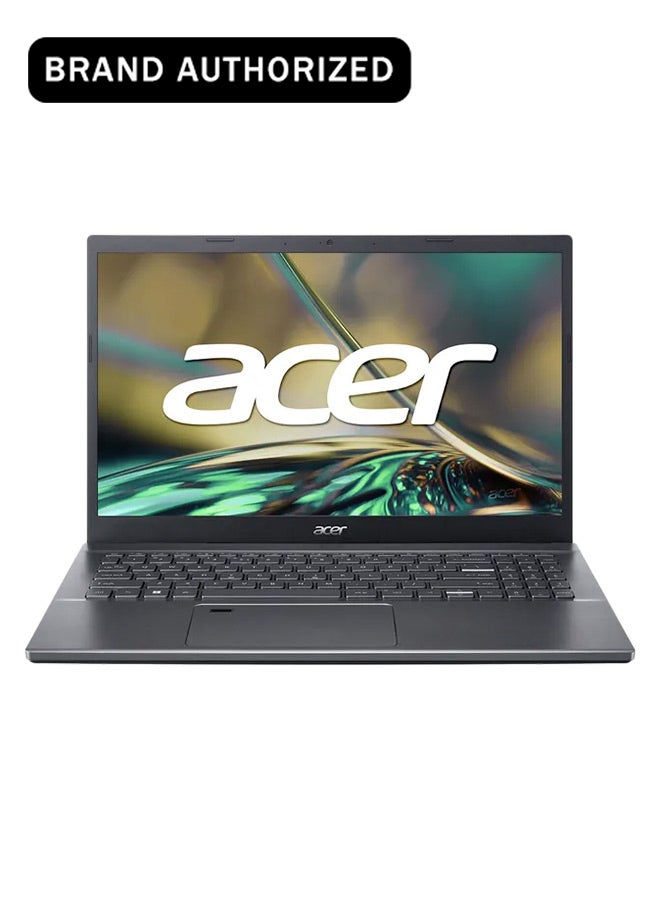أيسر Aspire 5 A515 Laptop 12th Gen Intel Core i5-1235U 10 Cores Upto 4.40GHz/8GB DDR4 RAM/512GB SSD Storage/4GB Nvidia RTX2050 Graphics/15.6" FHD IPS Display/Win11 Home/WiFi-6/Backlit KB/ English/Arabic Steel Gray - Image 1