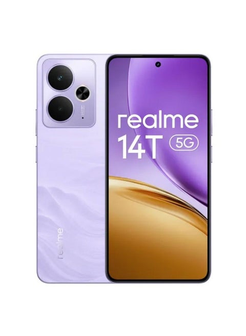Realme 14T Dual SIM Lighting purple 8GB RAM 256GB 5G - Middle East Version