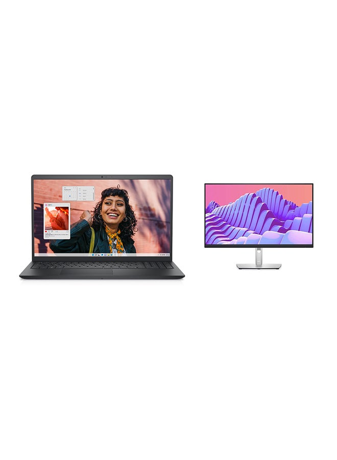 DELL 2024 Inspiron 3530 Think & Light (Upgraded Version) Laptop With 15.6Inch Full HD (1920x1080) Display,Core i5-1334U Processor/8GB RAM DDR4/512GB SSD/Intel UHD Graphics/Windows 11+DELL 27 Inch FHD P2722H (1920 x 1080) Monitor IPS, 60Hz, 5ms English/Arabic Carbon Black  - Image 1