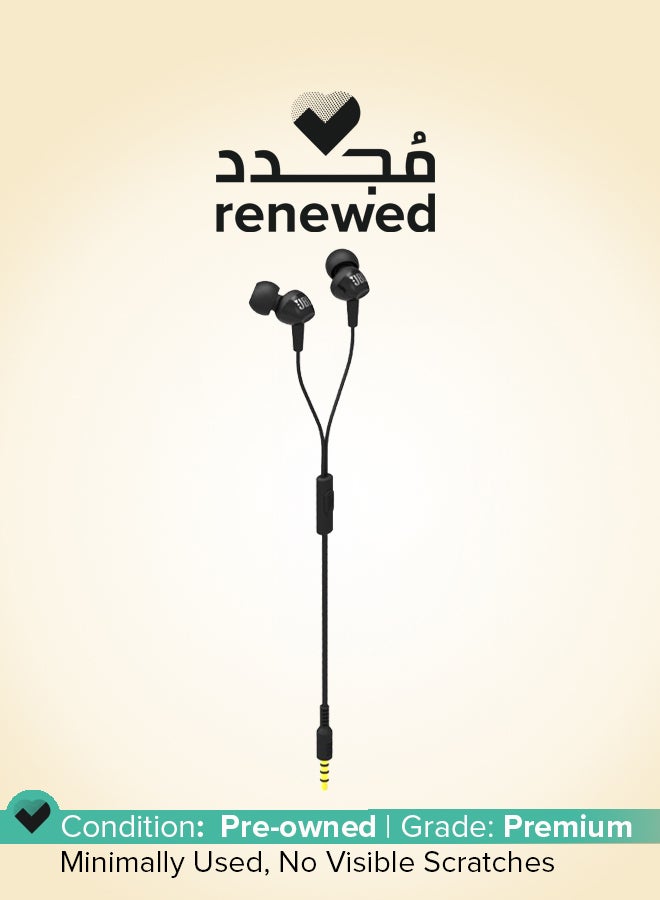 JBL Renewed - C100SI Stereo Wired In-Ear Headphones black - Image 1
