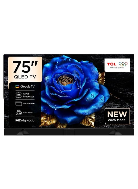 75-Inch 4K QLED, 60Hz MEMC, Google TV, Game Mater, AiPQ processor, Dolby Vision-ATMOS, 2025 75T6C Black