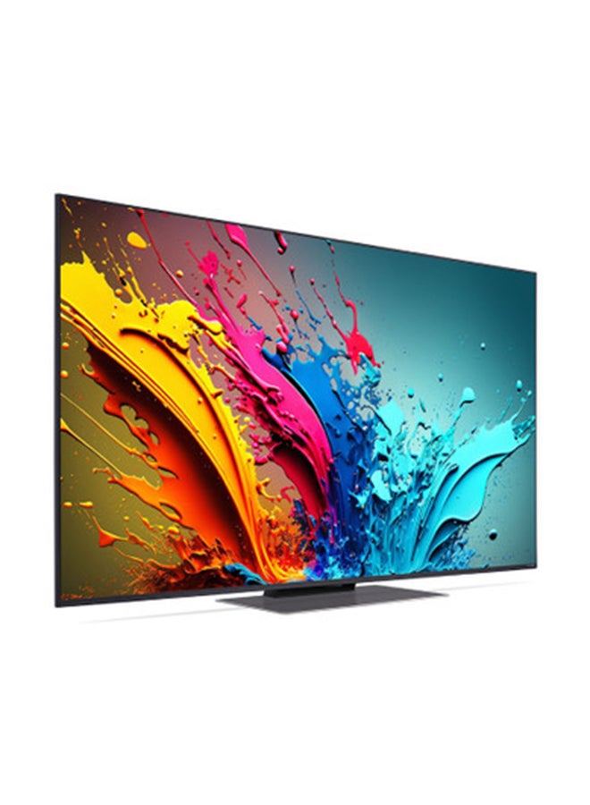 إل جي 55 Inch QNED AI QNED86 4K Smart TV with AI Magic Remote, HDR10, and webOS24 55" Model Year (2024) 55QNED86A6A black  - Image 1