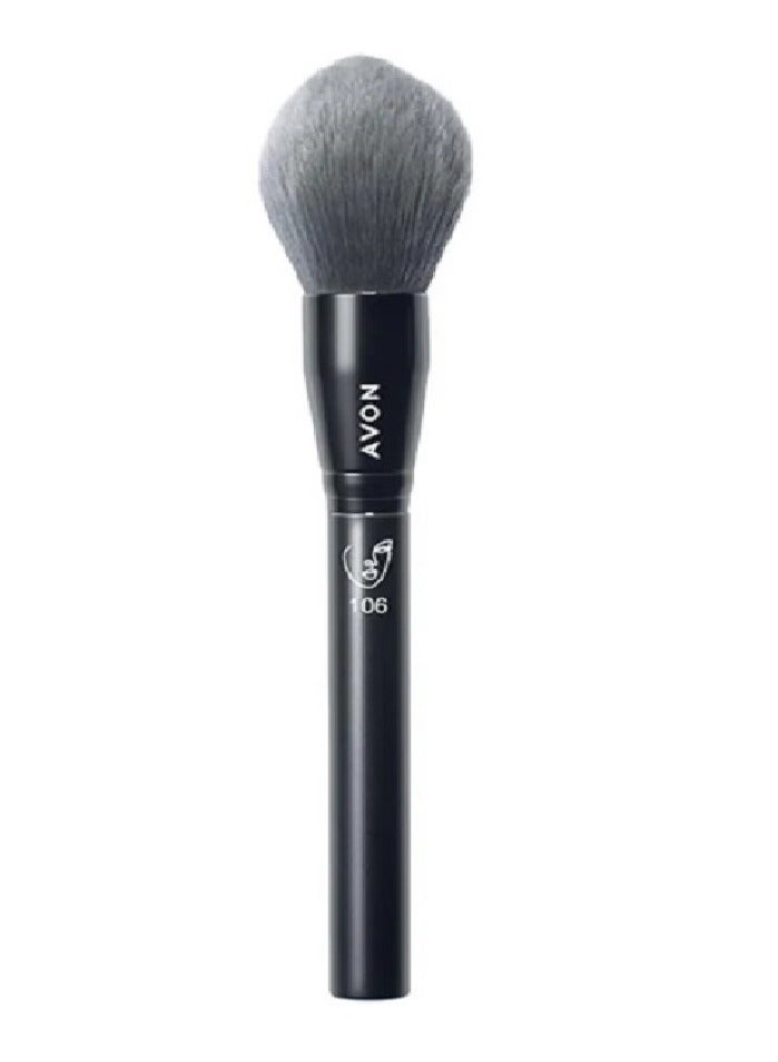 AVON All Over Face Brush 106 - Makeup Brushes Black  - Image 1