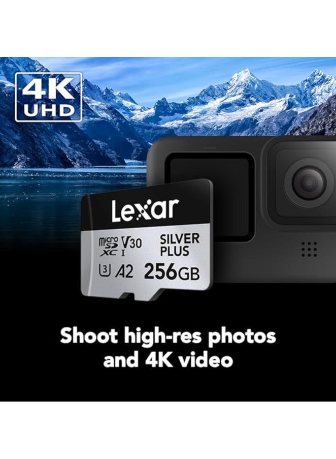 Lexar - Professional 1TB Silver Plus MICROSDXC UHS-I CARDS, Up To 205MB/S Read 150MB/S Write C10 V30 U3 (LMSSIPL001T-BNANG) 1 TB - Image 1