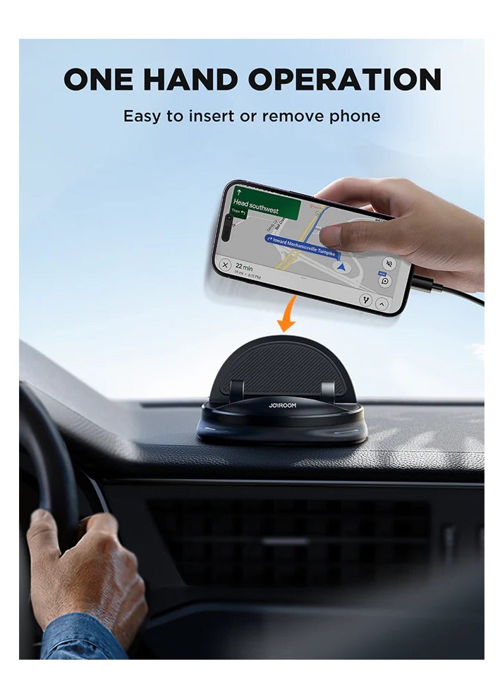 جوي روم 360 Degree Rotation Car Dashboard Mobile Phone Holder black - Image 5