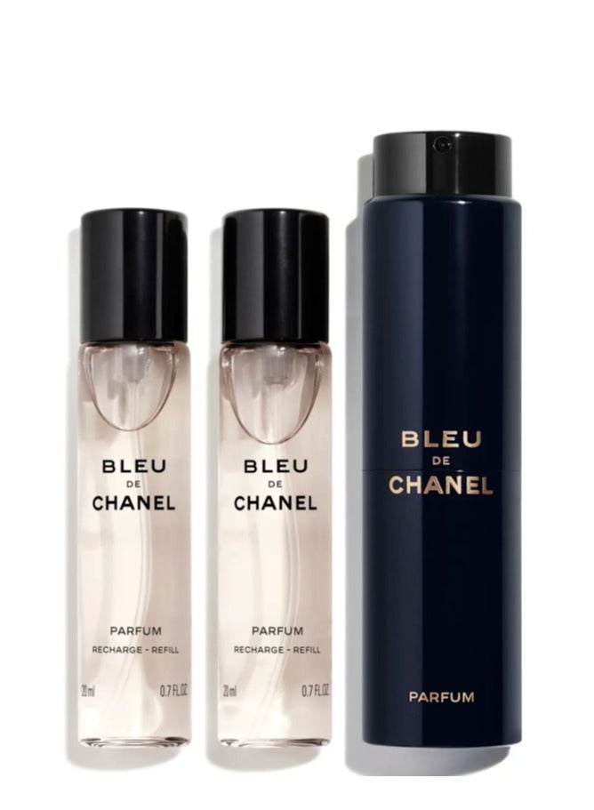 CHANEL Pack Of 3 BLEU DE CHANEL Twist and Spray PARFUM 60mlml - Image 2