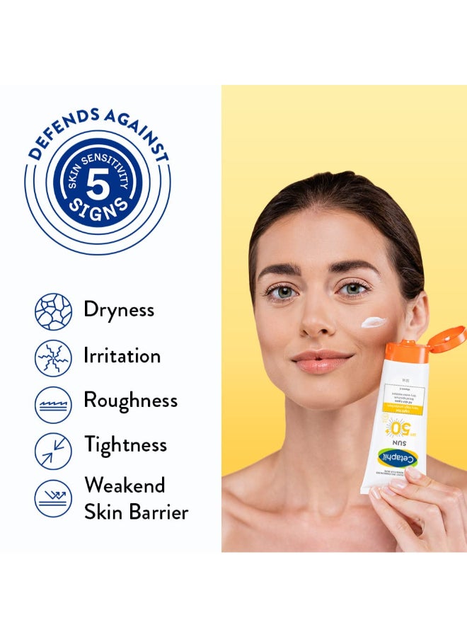 سيتافيل جل واقي شمس SPF 50+ خفيف، للبشرة الدهنية والحساسة جداً، حماية عالية جداً، للوجه والجسم للرجال والنساء، مقاوم جداً للماء، بدون رائحة، فيتامين E أساسي - Image 5