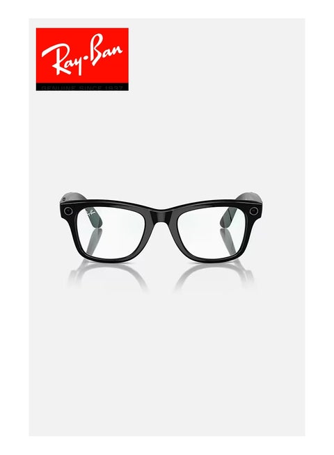 Meta Wayfarer Smart Glasses AI Clear L Shiny Black