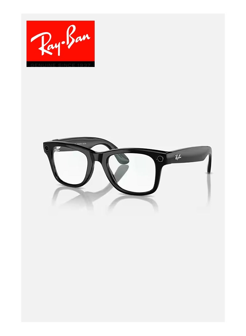 راي بان 154 mAh Meta Wayfarer Smart Glasses AI Clear L Shiny Black  - Image 5