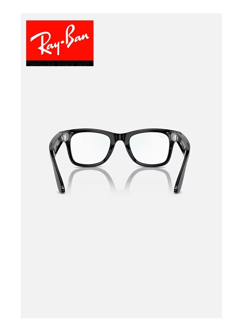 راي بان 154 mAh Meta Wayfarer Smart Glasses AI Clear L Shiny Black  - Image 3