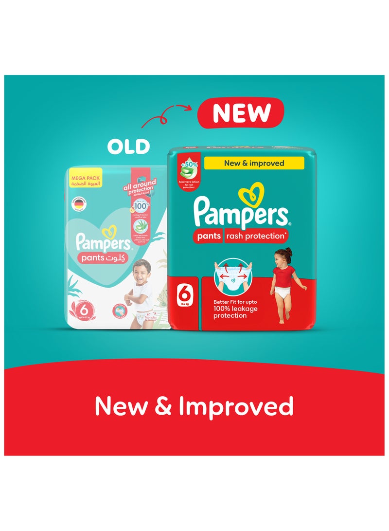 Pampers Pants Size 6 Rash Protection 16+ kg Super Saving Box - Image 2
