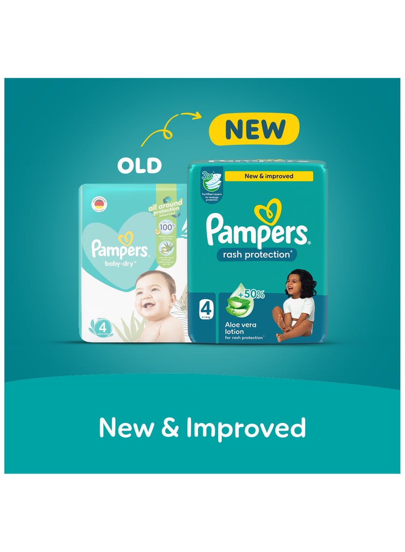 Pampers Taped Size 4 Rash Protection 9-14kg Super Saving box - Image 2