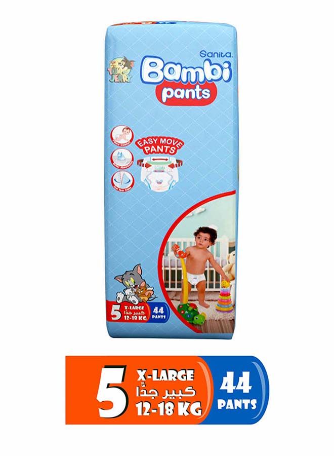 Bambi Baby Diaper, XL, 12-18 Kgs, Size 5, 18KG 