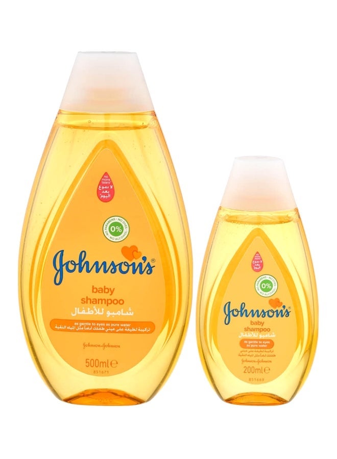 Johnson's Baby Shampoo, Gold, Pack Of 2, 500ml 