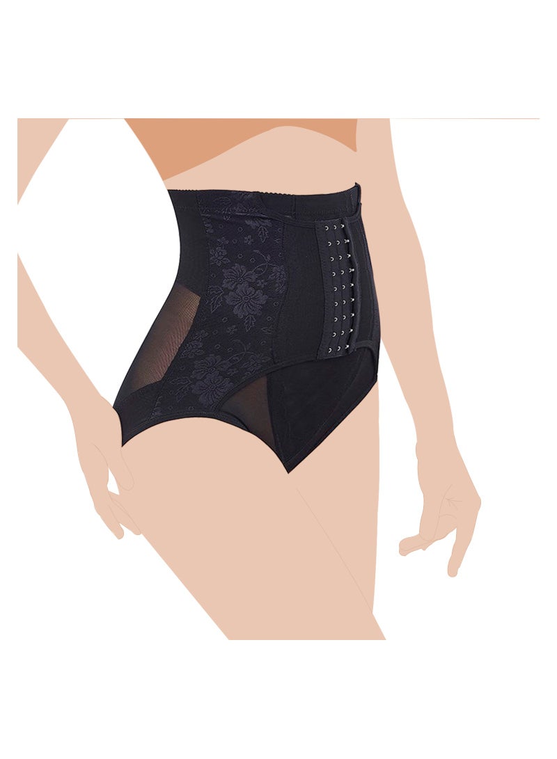 صنفينو حزام بطن أسلوب بنطال ما بعد الولادة للحوامل باللون الأسود - Image 1