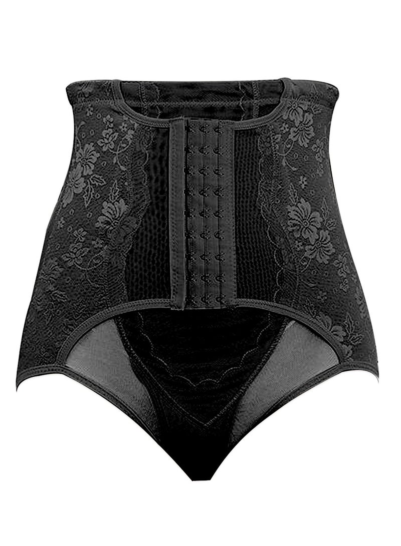 صنفينو حزام بطن أسلوب بنطال ما بعد الولادة للحوامل باللون الأسود - Image 2