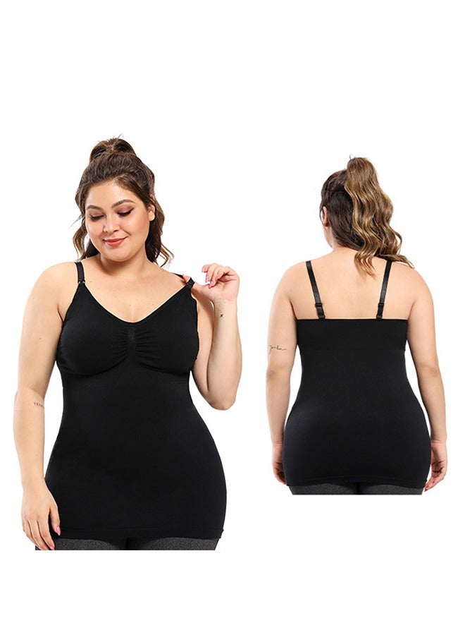 صنفينو Maternity Nursing Tank Top - Black XL - Image 2