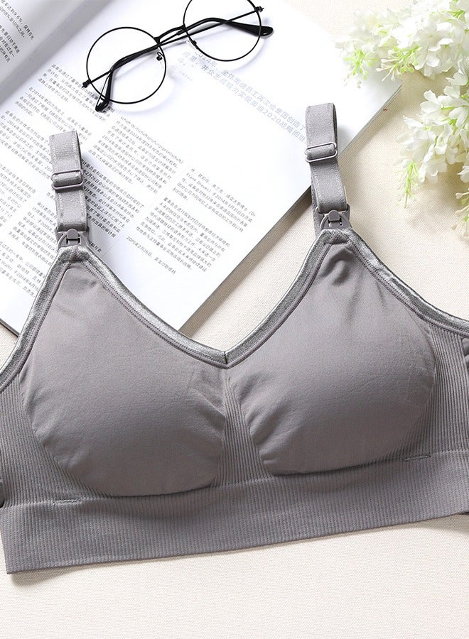 صنفينو Breastfeeding Nursing Bra - Grey 95B