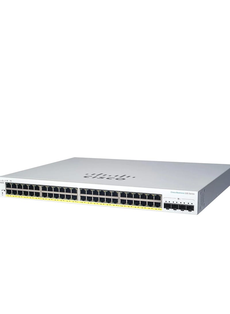 سيسكو CISCO SWITCH CBS220-48P-4G-SMART 48-PORT white - Image 1