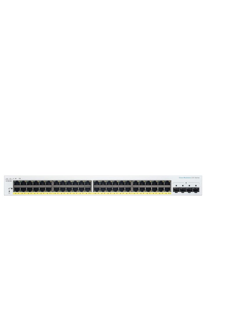 سيسكو CISCO SWITCH CBS220-48P-4G-SMART 48-PORT white - Image 2