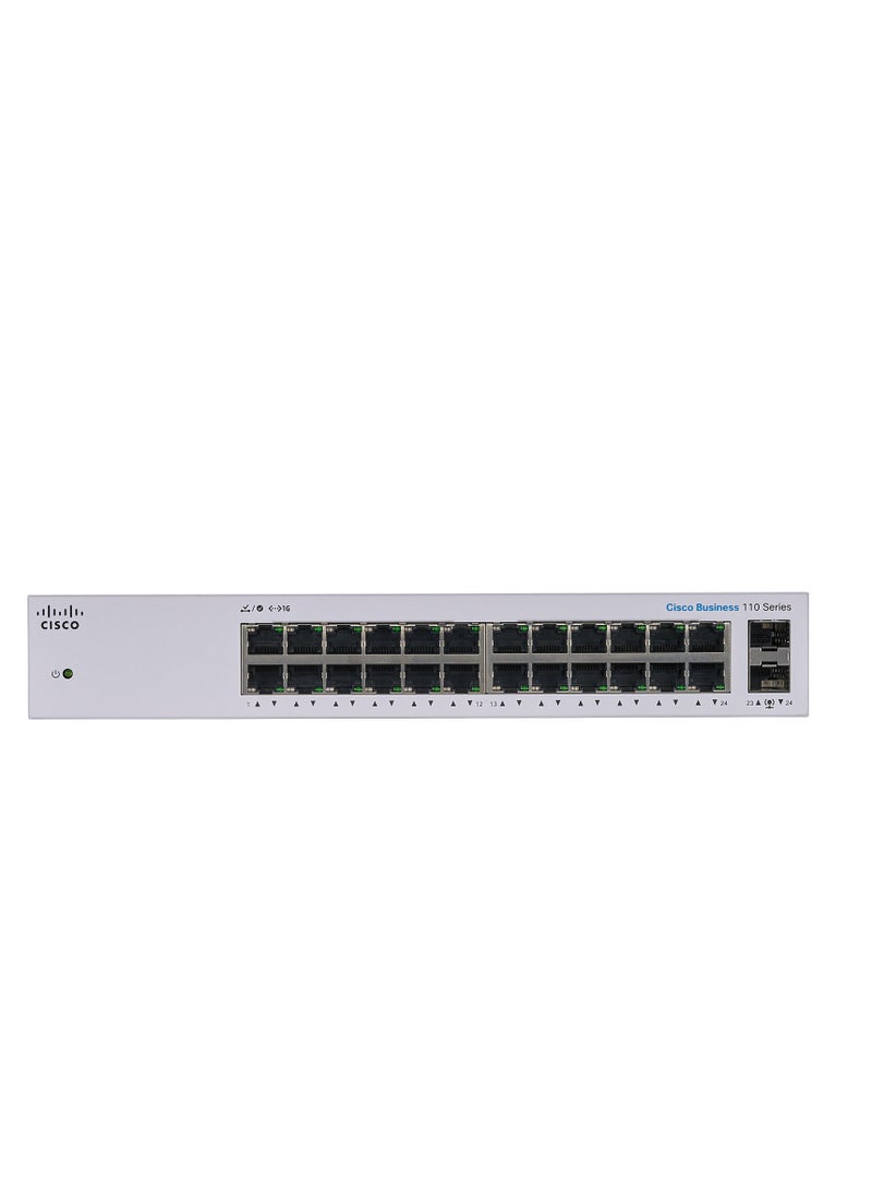 Cisco-UNManaged- Switch-CBS110-24T-EU 2X1G SFP SHARED white - Image 3