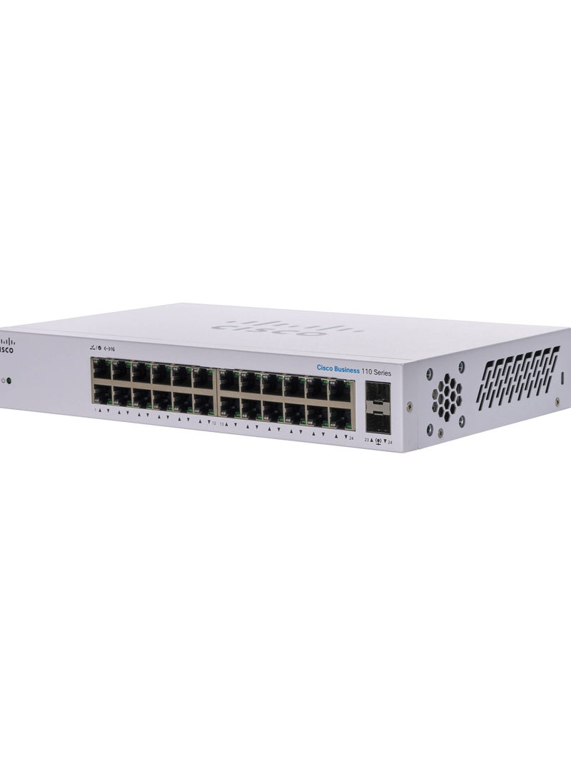 Cisco-UNManaged- Switch-CBS110-24T-EU 2X1G SFP SHARED white - Image 4