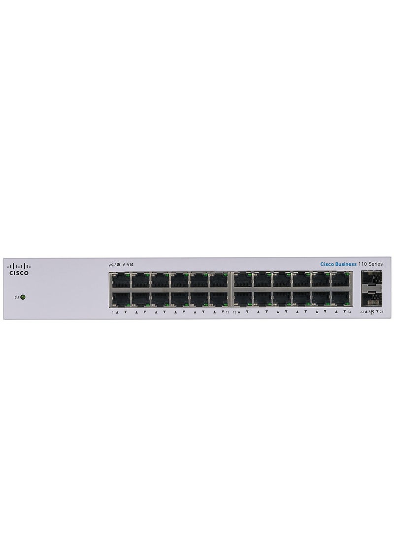 Cisco-UNManaged- Switch-CBS110-24T-EU 2X1G SFP SHARED white - Image 2