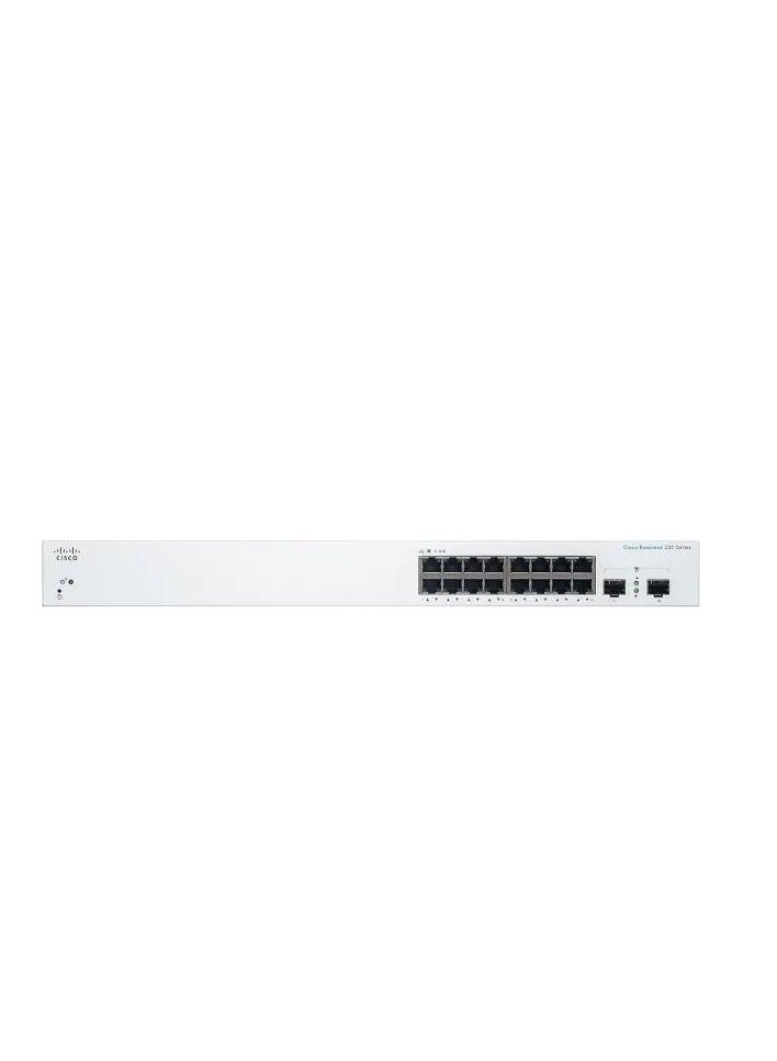 سيسكو CISCO SWITCH CBS220-16T-2G-EU-SMART 16-PORT white - Image 2