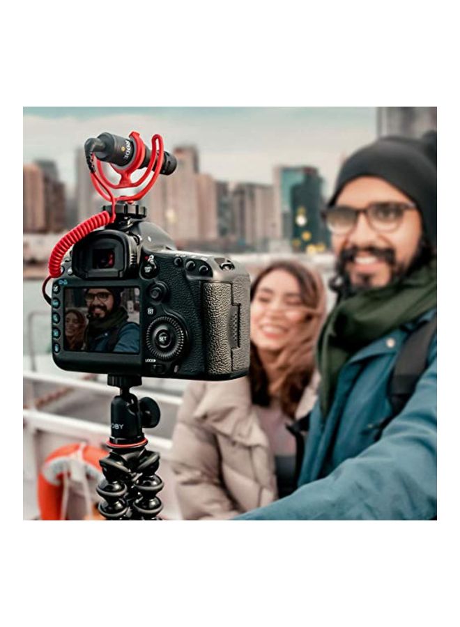 رود Renewed - On-Camera Microphone With Rycote Lyre Shock Mount - Videomicro Black/Red - Image 5