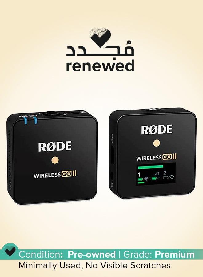 RODE Renewed - Wireless GO II Single Compact Digital Wireless Microphone System - WIGOII SINGLE Black  - Image 1
