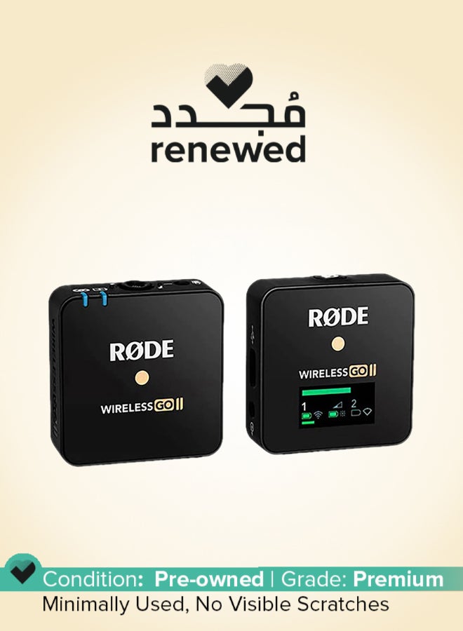 رود Renewed - Wireless GO II Single Compact Digital Wireless Microphone System - WIGOII SINGLE Black - Image 1