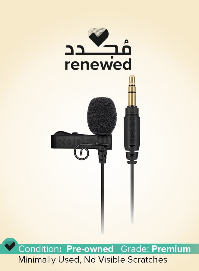 رود Renewed - Professional Grade Wearable Microphone - LAVALIER GO Black - Image 1