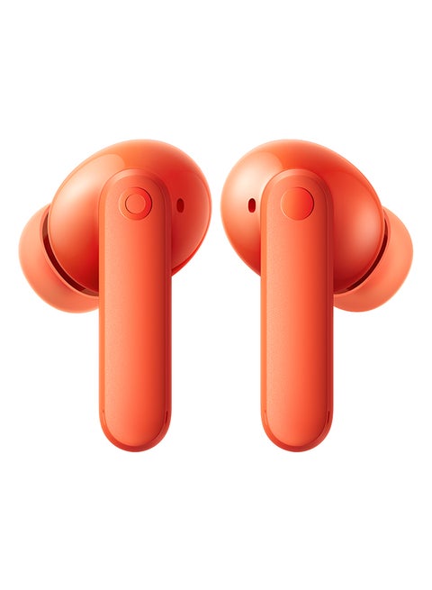 Buds 2 45dB Hybrid Active Noise Cancellation In-Ear Headphones With Environmental Adaptive Technology, Chat GPT Integration - Orange