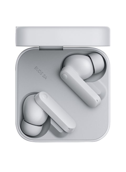 Buds 2a 42dB Active Noise Cancellation In-Ear Headphones With Transparency Mode,IP54, Chat GPT Integration - Light Grey