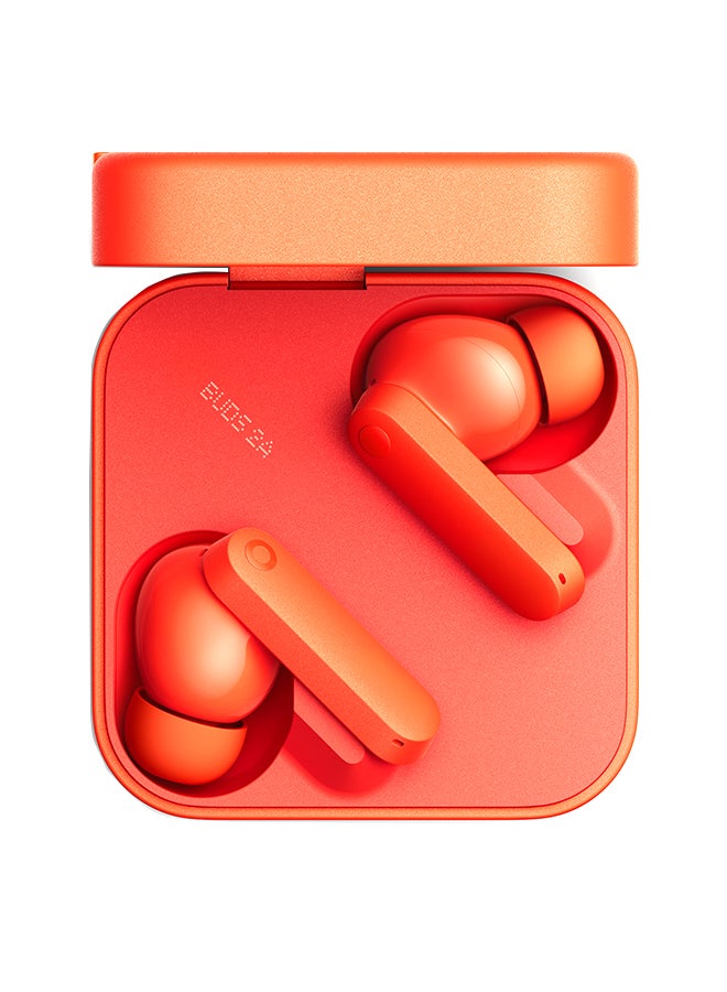 cmf by NOTHING Buds 2a 42dB Active Noise Cancellation In-Ear Headphones With Transparency Mode,IP54, Chat GPT Integration - Orange  - Image 1