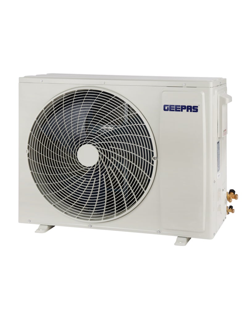 GEEPAS - 2.0 Ton Split Air Conditioner 24000 BTU With LED Display And Remote Control | Strong Airflow Auto Restart Function, Golden Fin Technology | Ideal for Bedrooms, Living Rooms, Study Spaces, Offices, etc.| 10 Years Compressor Warranty - GACS247RCA White - Image 1