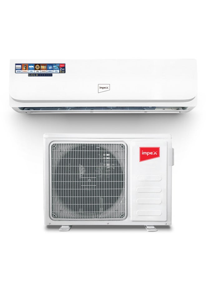 إمبكس 1.5 Ton Cooling Only Split AC | 4D Air Flow | 18000 BTU | 100% Copper Pipe | Turbo Cooling | Hidden Display | R410A Gas | Auto Restart | Golden Fin | T3 Compressor | IM18S3MCSA 2200 W IM18S3MCSA White  - Image 1