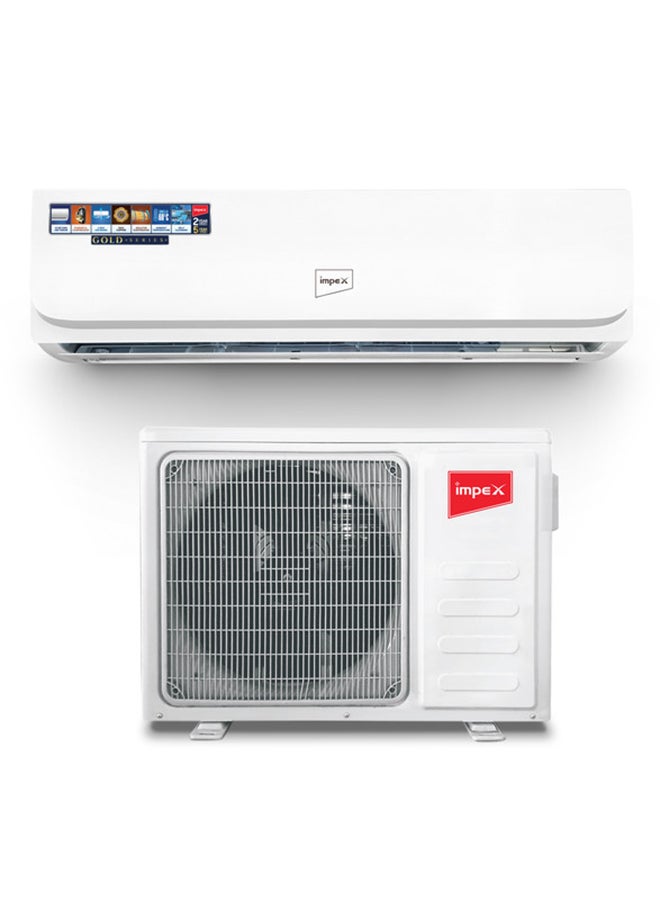 إمبكس 1.5 Ton Heating & Cooling Split Air Conditioner | 18000 BTU | 4D Air Flow | Turbo Cooling | 100% Copper Pipe | Hidden Display | R410A Gas | T3 Compressor | Auto Restart | IM18S3MHSA 2200 W IM18S3MHSA White  - Image 1