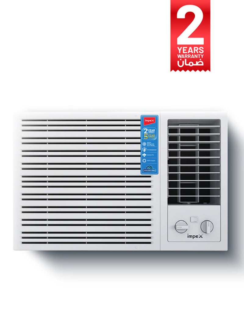 إمبكس مكيف نافذة 1.5 طن | تبريد فقط | ضاغط T3 | 17200 وحدة حرارية بريطانية | 100% نحاس | صديق للبيئة R410A | زعانف ذهبية | حماية من الشبكة الخلفية | ضمان المنتج 2 سنوات وضمان الضاغط 5 سنوات | IM18WRCCSA - Image 1