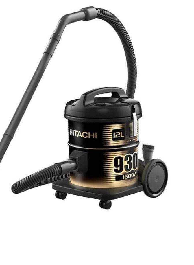 HITACHI Canister Vacuum Cleaner 1600W 12 L , Model CV-930-FSS-220 1600 W CV-930-FSS-220