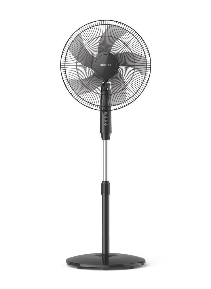 Philips Series 600 Pedestal Fan, Fan airflow 3250 m3/h,Tiltable and oscillating, 3speed settings, Head diameter 45 cm, quiet 40 dB(A) at the lowest setting - 45 W ACP620/01 Black - Image 3