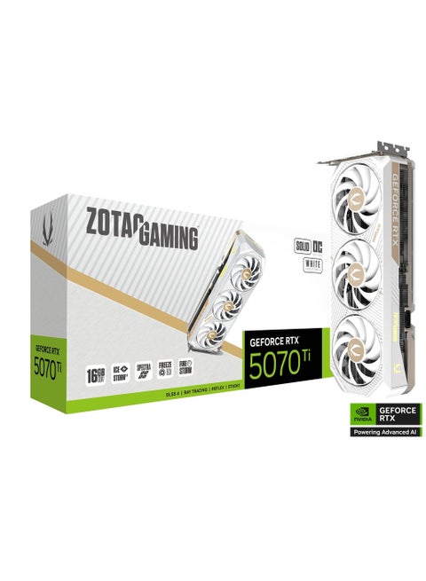 GAMING GeForce RTX 5070 Ti SOLID Core OC White Ed 16GB GDDR7