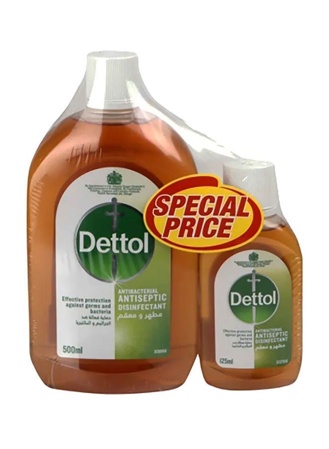 ديتول Disinfectant Liquid, Pack Of 2 -- 500+125ml 