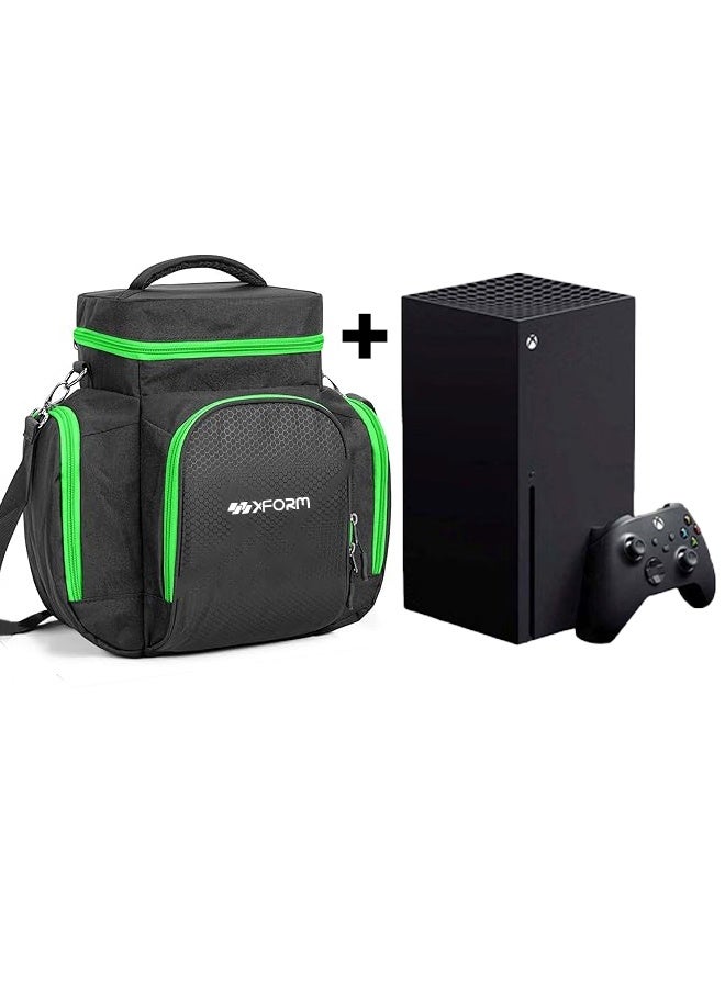 Microsoft Xbox Series X 1TB Console (Disc Version) With Controller Bundle With XForm Carrying Case Compatible  - Image 1