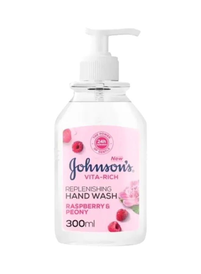 Johnson's Vita-Rich Replenishing Raspberry & Peony Hand Wash 300ml 