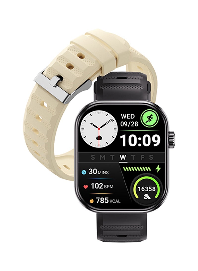 ITEL 220 mAh O20 Smartwatch - 2.04'' Display, IP68 Waterproof Black - Image 1