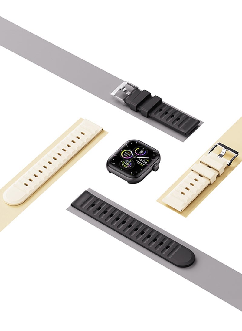 ITEL 220 mAh O20 Smartwatch - 2.04'' Display, IP68 Waterproof Black - Image 3