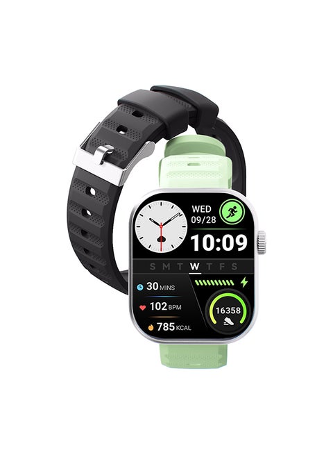 220 mAh O20 Smartwatch - 2.04'' Display, IP68 Waterproof Silver