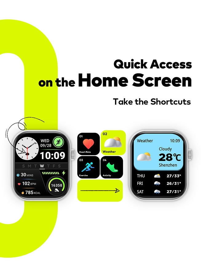 ITEL - 220 mAh O20 Smartwatch - 2.04'' Display, IP68 Waterproof Silver - Image 1