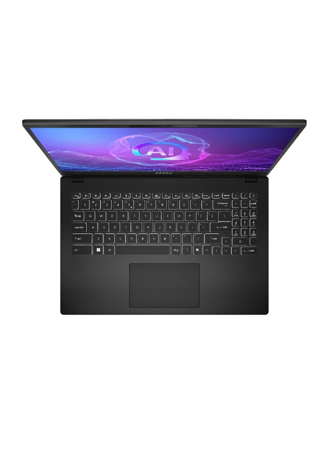 MSI - Modern Laptop With 15.6 Inch Full HD(1920X1080) Display,Core Ultra 9-285H Processor/16GB RAM DDR5/1TB SSD/Windows 11/Intel Arc Graphics/ English/Arabic Black - Image 1